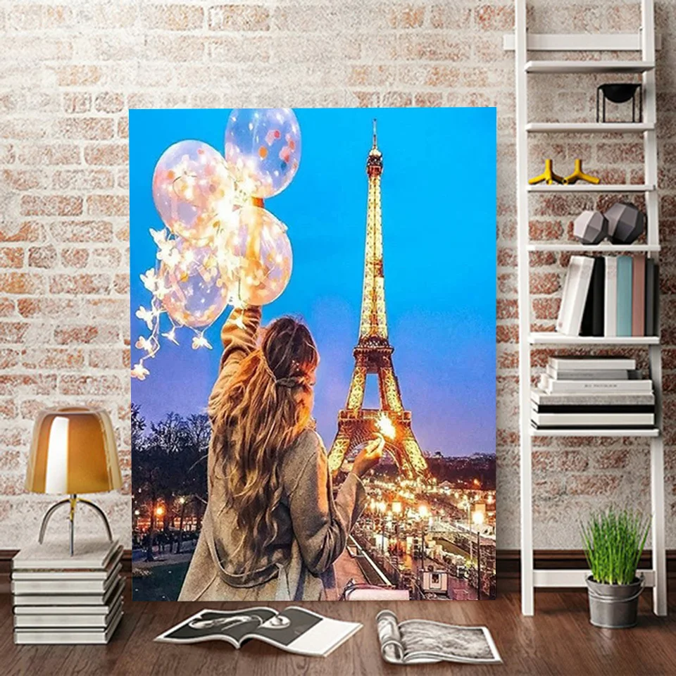 Набор для рисования по номерам на холсте 60 х75 см | Дом и сад