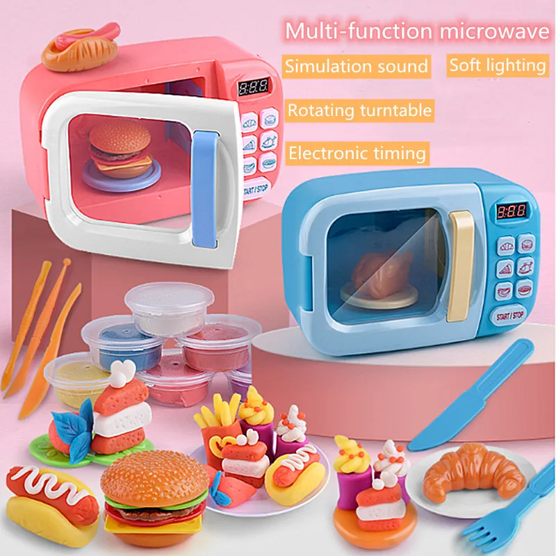 Аналоговая игрушка для кухни вращающаяся печь светодиодный электрическая