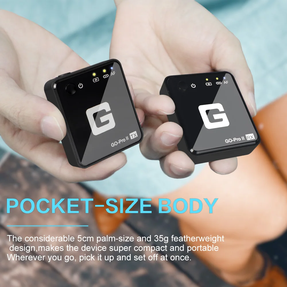 G MARK GO PRO II беспроводной петличный микрофон для камеры интервью ASMR DSLR телефона