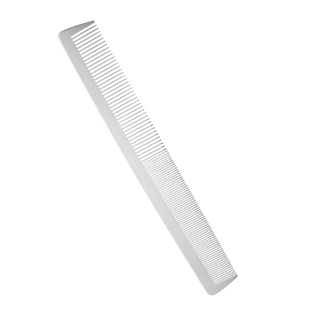 

Pro Salon Black Hair Styling Hairdressing Cutting Steel Barbers Brush Comb Antistatic Salon Heat-Resistant Taper Cutting Comb