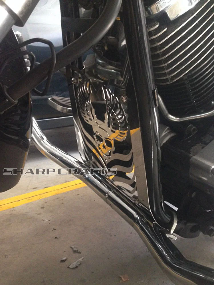 Защитная крышка для радиатора и гриля мотоцикла в виде черепа YAMAHA Drag Star XVS1100 Classic