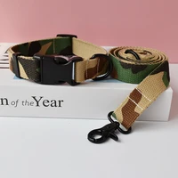 yellow camouflage dog collar and dog leash for dogs custom collars engraved nameplate pet supplies custom necklace