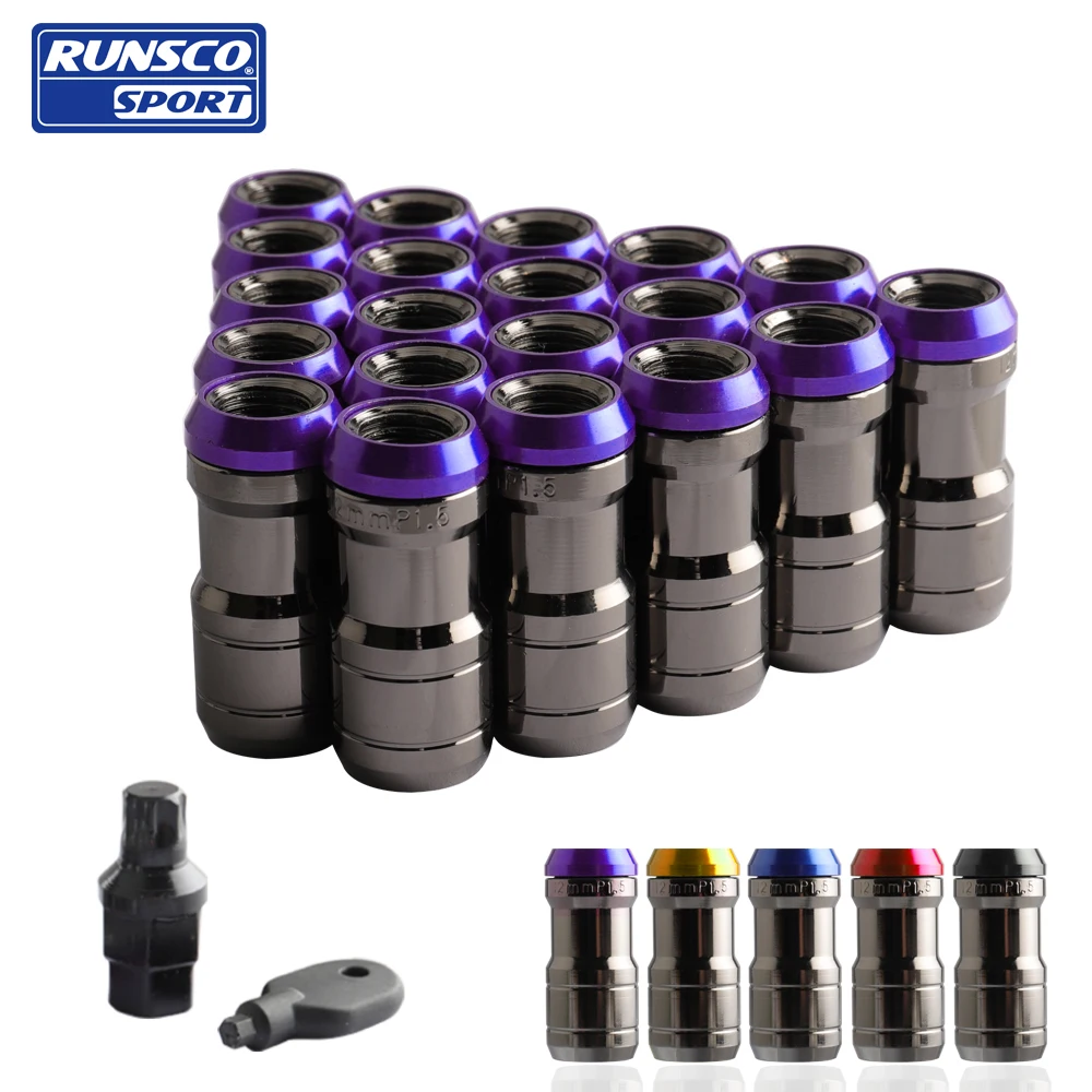 20 шт. гайки для гоночного колеса пять цветов корпус из титана Toyota Honda и т. Д.