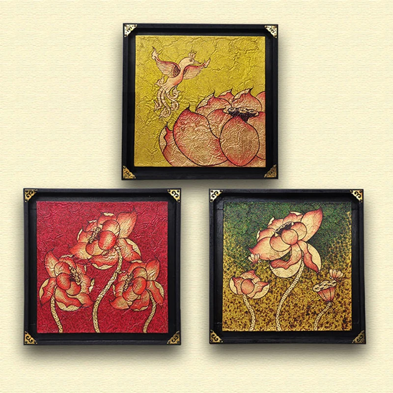 Тайвань имитация золотого листа красная фольга позолота 100 листов DIY ногтей