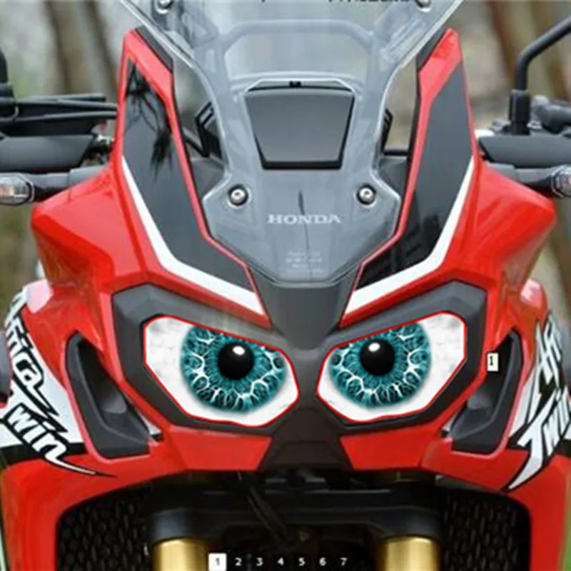 Для HONDA Africa Твин CRF1000L аксессуары для мотоциклов передний обтекатель наклейка на фару Защитная Наклейка - Название цвета: C