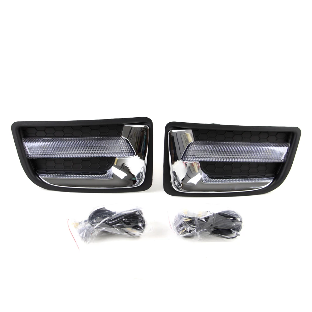Светодиодные дневные ходовые огни для Isuzu D Max RT50 2012 2013 2014 2015 противотуманные фары|