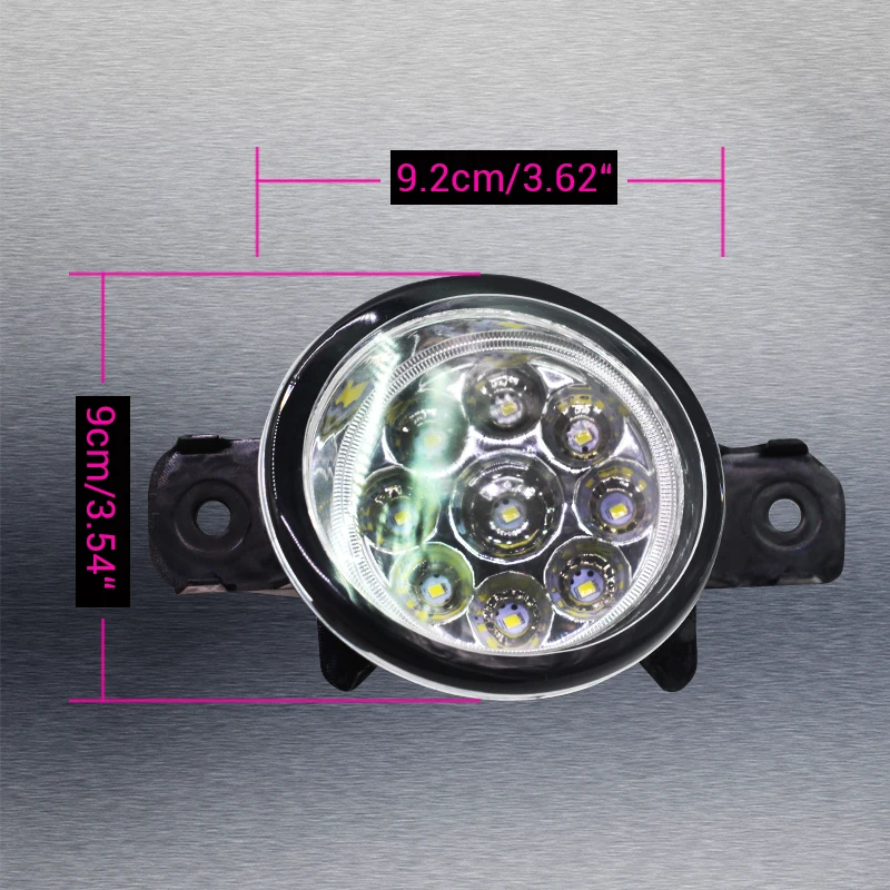 Cawanerl 2 шт. стайлинга автомобилей туман светильник дневного светодиодный лампы 12V