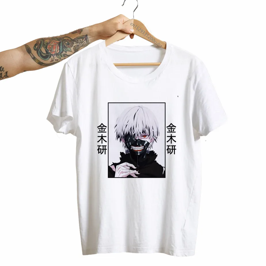 Женская футболка с японским манга Токийский Гуль женская кавайная аниме канеки