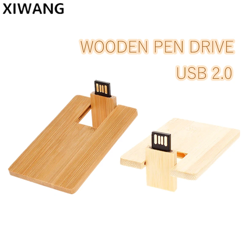 

Wooden Card Usb Flash Drive 128Gb 4Gb 8Gb Pendrive 16Gb Pen Drive 32Gb 64Gb Usb Memory Stick 2.0 Creative Gift Free Custom Logo