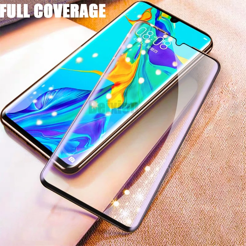 Полное покрытие экрана из закаленного стекла для huawei P30 Защитная пленка Pro
