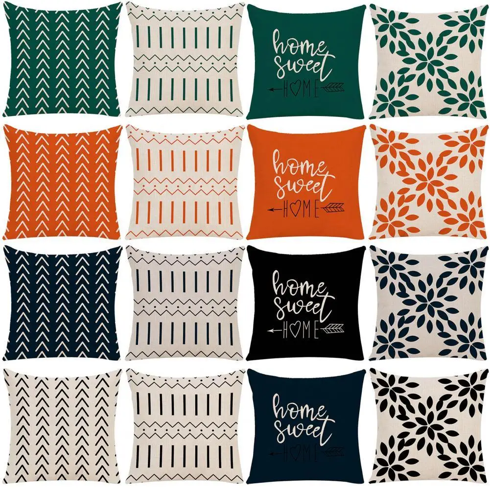 

Hot Sales!!! Cushion Cover Easy to Clean Super Soft Polyester Hawaiian Sweet Summer Pillowcase for Office