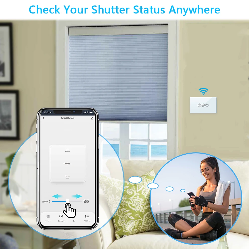 Переключатель для штор Tuya Smart Life ZigBee 3 0 переключатель рольставней с
