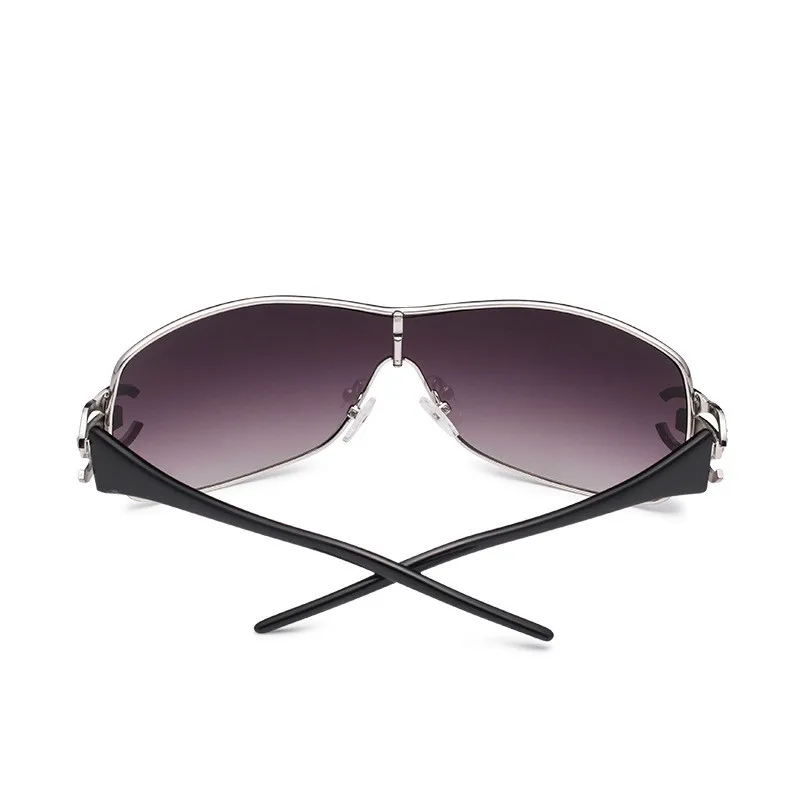 

Luxury Brand Designer Diamond Sunglasses Crystal Diamond Sunglasses for Women One Piece Shades Visor Oculos Top