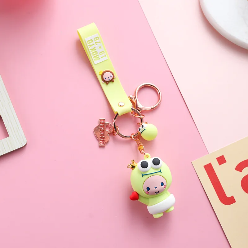 

Crown Monkey Keychain Personality Cartoon Couples Backpack Pendant Bag Decoration Car Key Accessories Keyring Hot Sale Gift New
