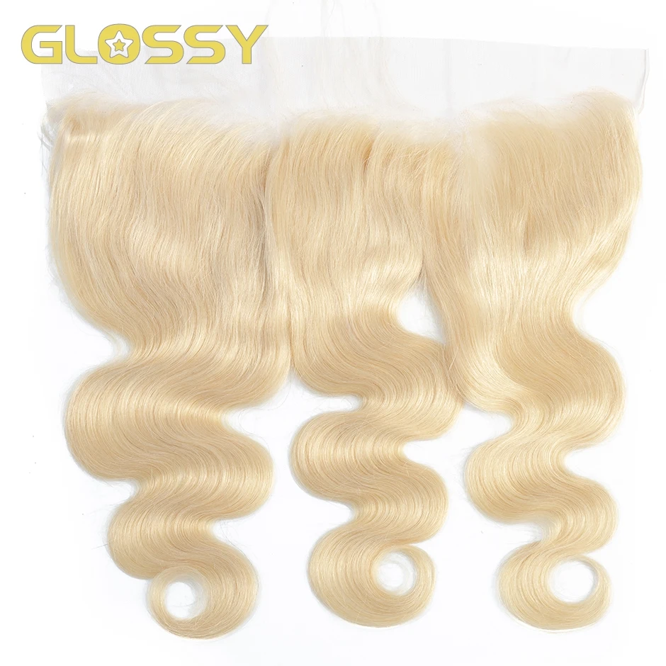 

GLOSSY 613 Honey Blonde Lace Frontal Body Wave 13x4 HD Transparent Lace Closure Bodywave Remy Brazilian Human Hair Lace Frontal