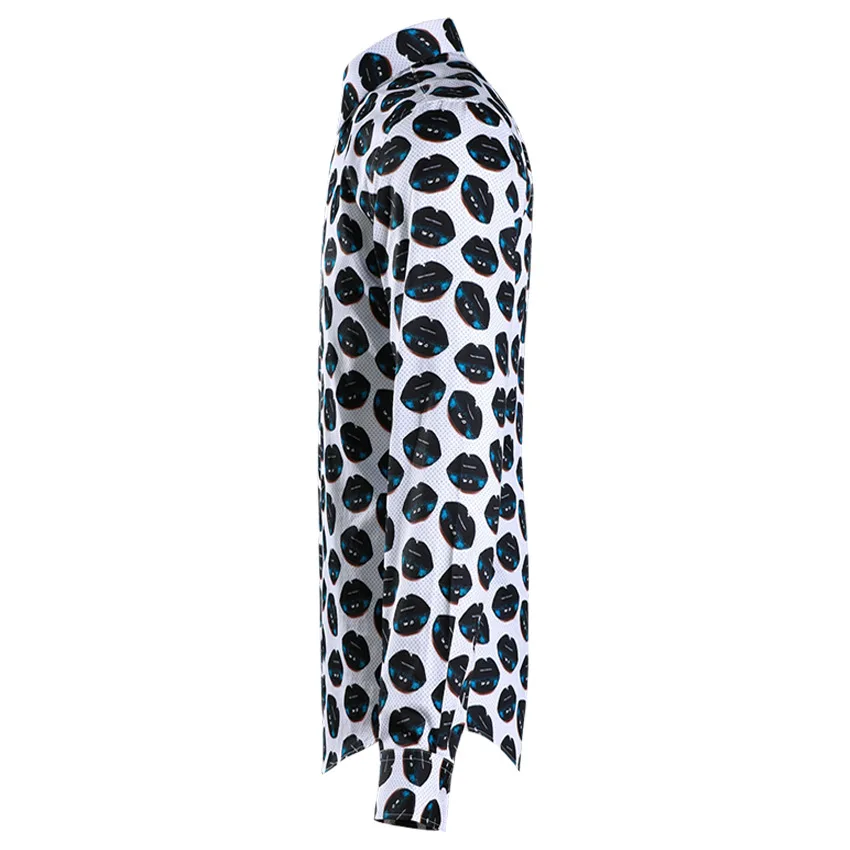 Мужская рубашка Minglu роскошная мужская классическая с длинным рукавом в горошек и