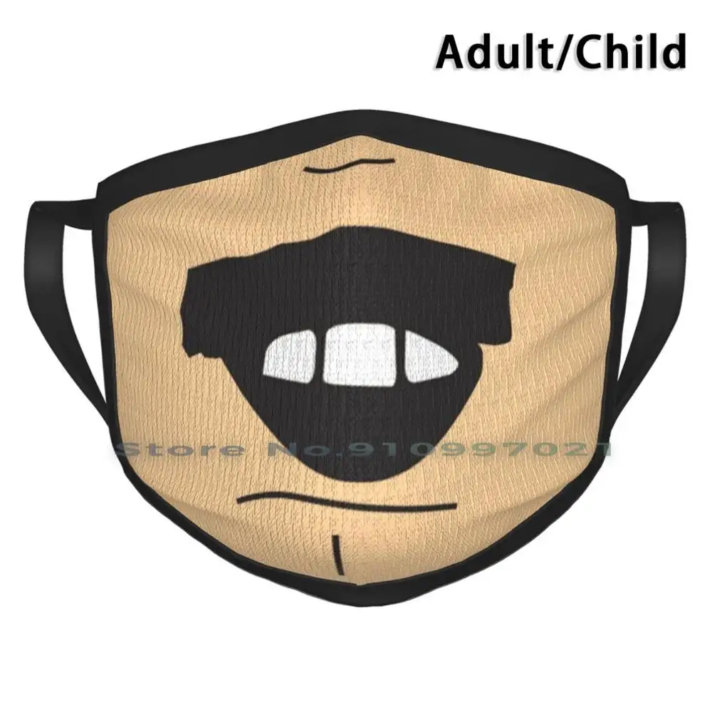 Специальная неодноразовая маска для лица с усами Рэнди болотного PM2.5 фильтры