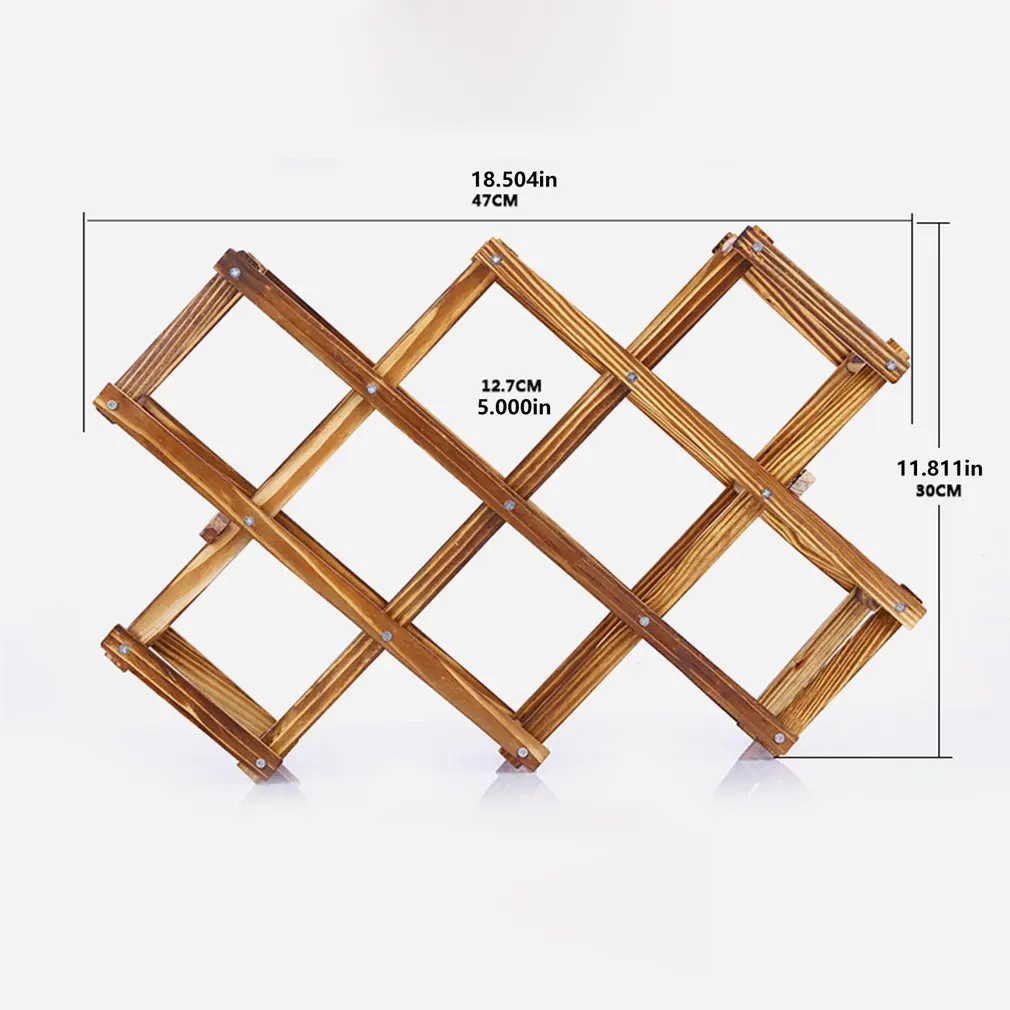 

Quality Wooden Wine Bottle Holders Creative Practical Collapsible Living Room Decorative Cabinet Red Wine Display Storage Racks