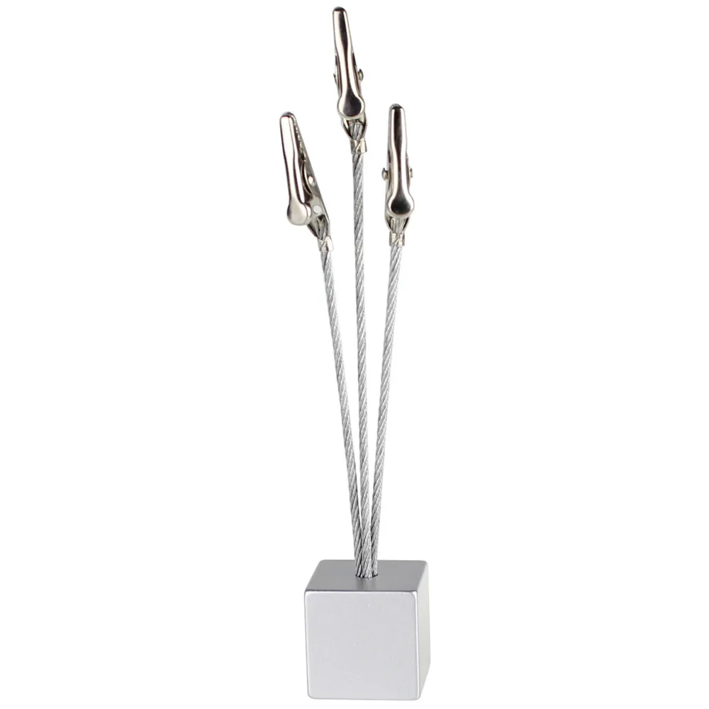 1 шт. маленький куб 3 зажима металлические зажимы для заметок держатель карт