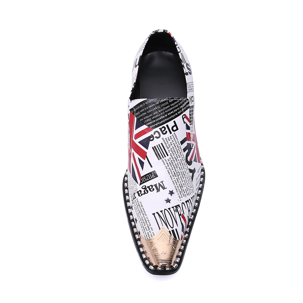 

Christia Bella British Style Genuine Leather Men Formal Party Shoes Business Casual Style Men Slip on Shoes Fashion New Shoes