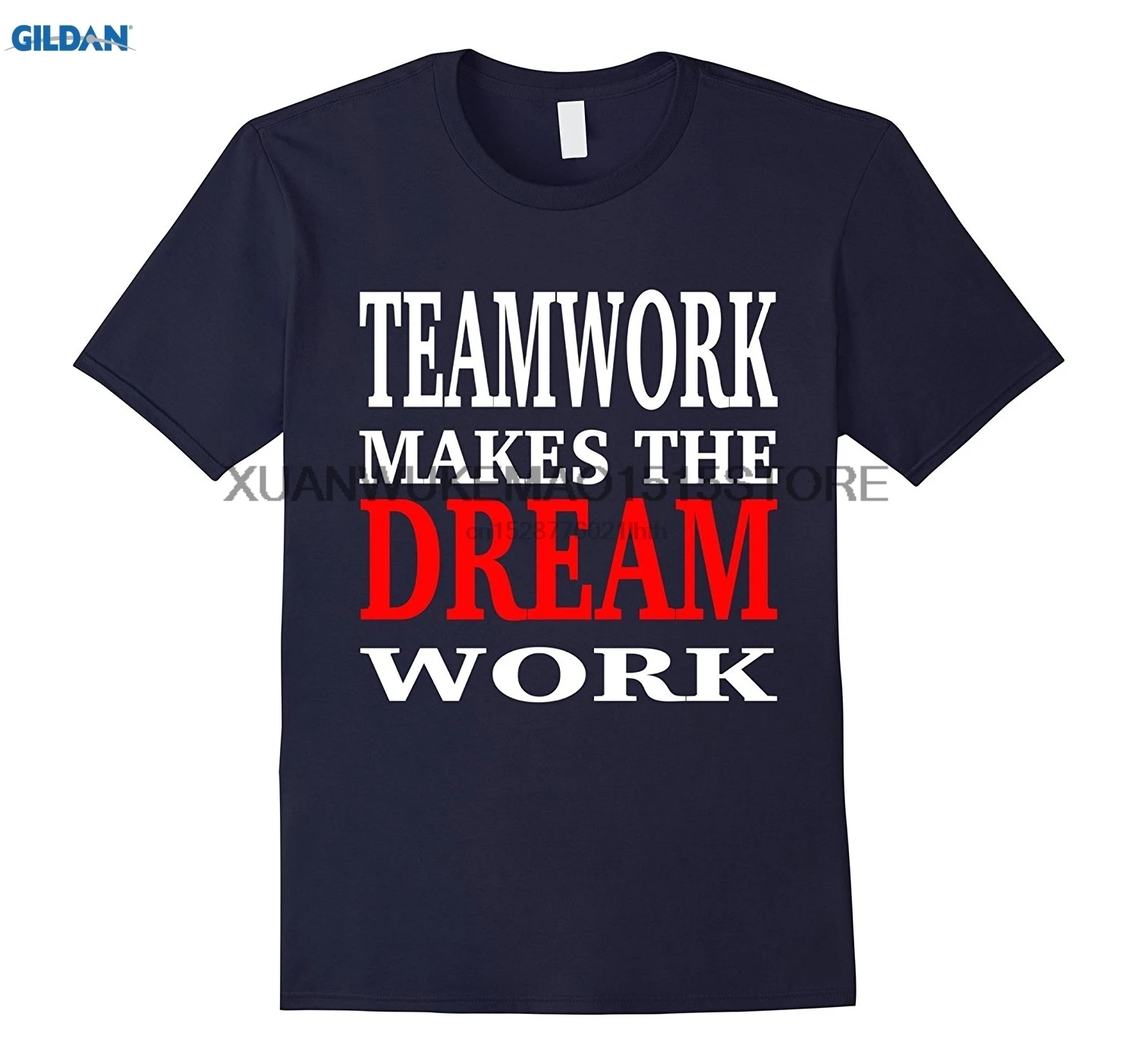 Футболка из 100% хлопка с круглым вырезом и принтом Мотивационная футболка для