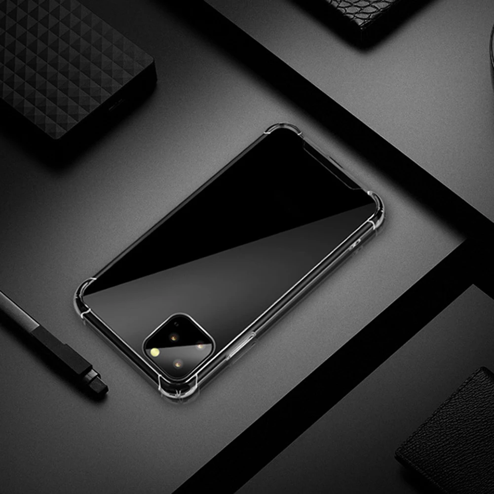 Взрывозащищенный прозрачный защитный чехол для телефона с текстурой стекла 11/11