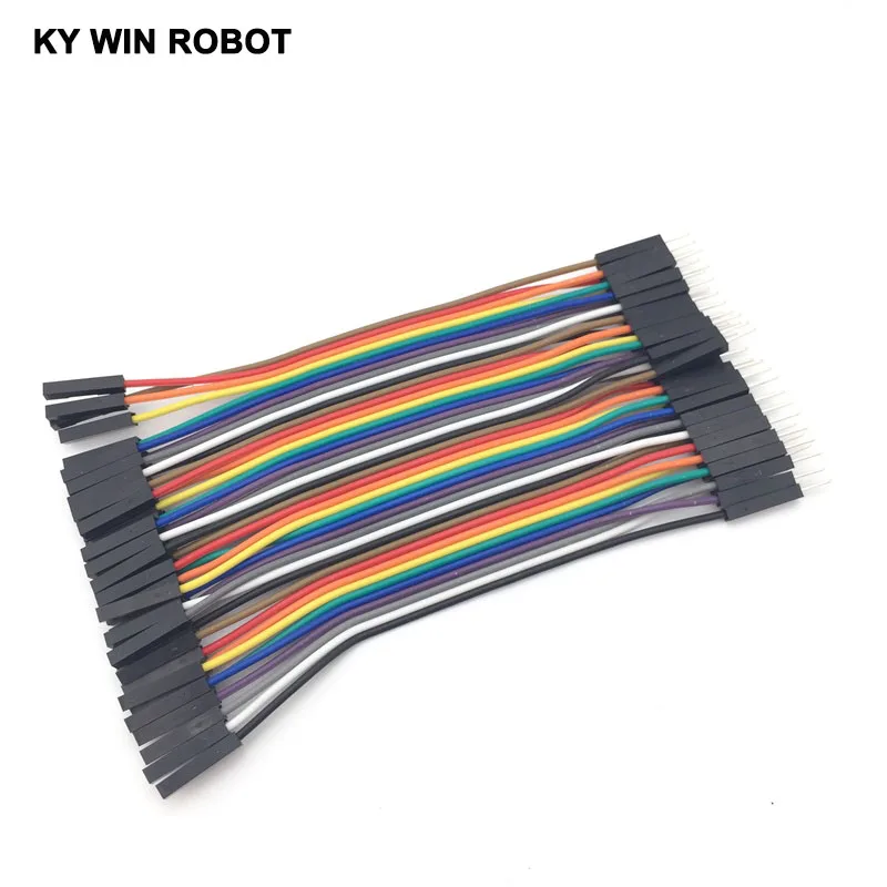 

40pcs dupont cable jumper wire dupont line male to female dupont line 10cm 2.54MM 1P for arduino DIY KIT