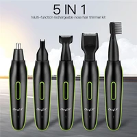 5 in1electric nose ear hair trimmer men rechargeable beard trimer face eyebrow hair removal sideburns styling hair trimmer 53