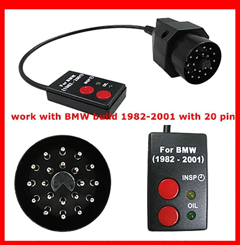 

20Pin Sockets Oil Service Reset Scan Diagnostic Tool For BMW E30 E34 E36 E39 Z3,1982-2001 BMW Maintenance Zero Light Instrument