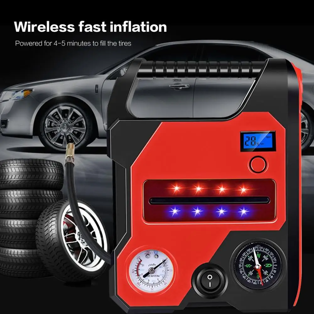 22000 ма · ч портативный автомобильный пусковой стартер шин надувной аккумулятор