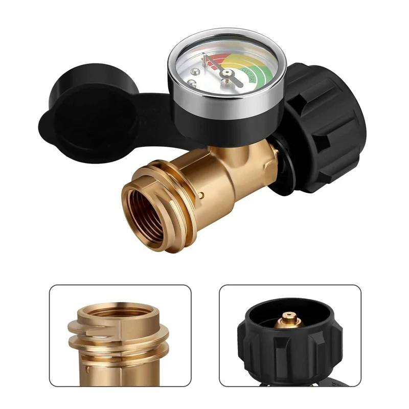 

Propane Tank Volume Indicator,LP Fuel Tank Specifications,with QCC1 Connection, Suitable for Tank, Barbecue,2 Pack