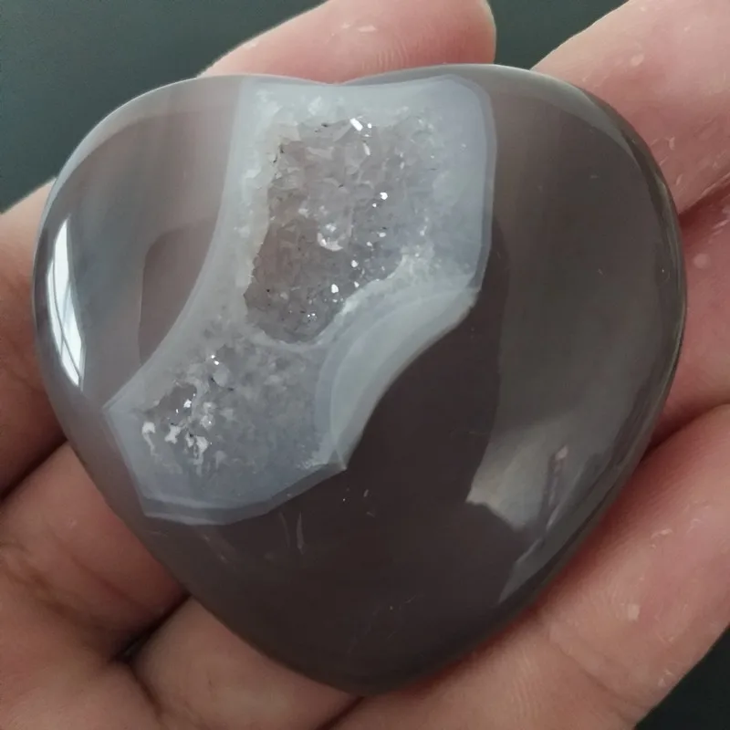 Натуральные камни и кристаллы кристалл сердце агат кластер домашний декор