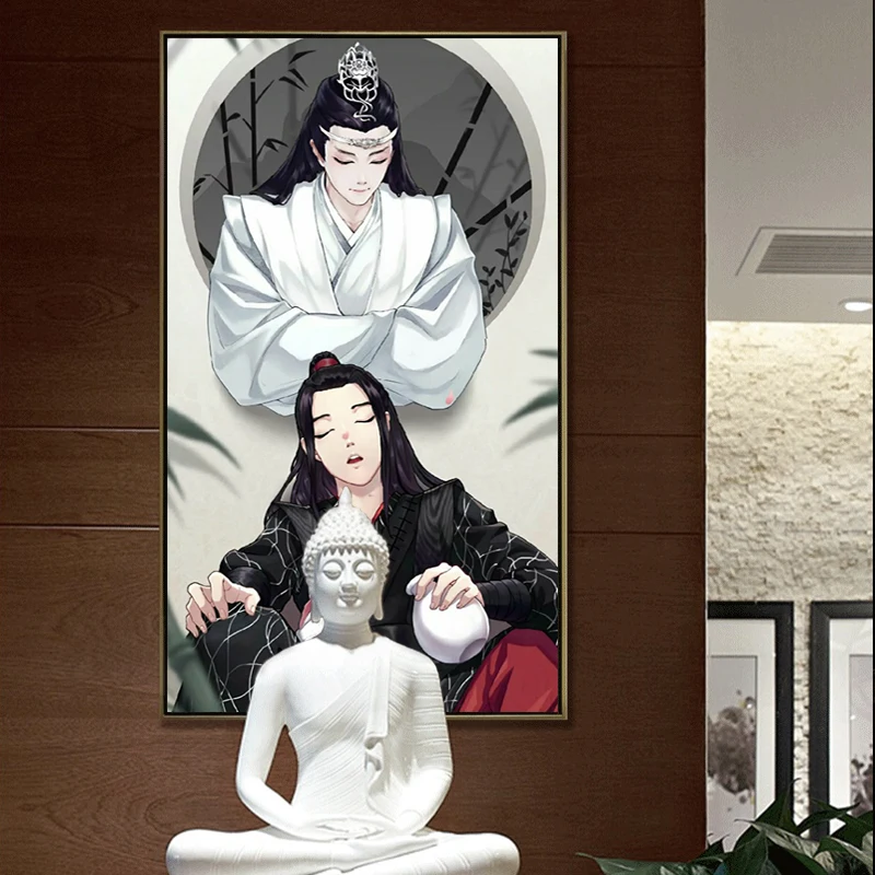 Краска по номеру художественная живопись по номерам супер огонь Chenqingling Xiao Zhan Wang Yibo подлинный Wei Wulan forgets машина