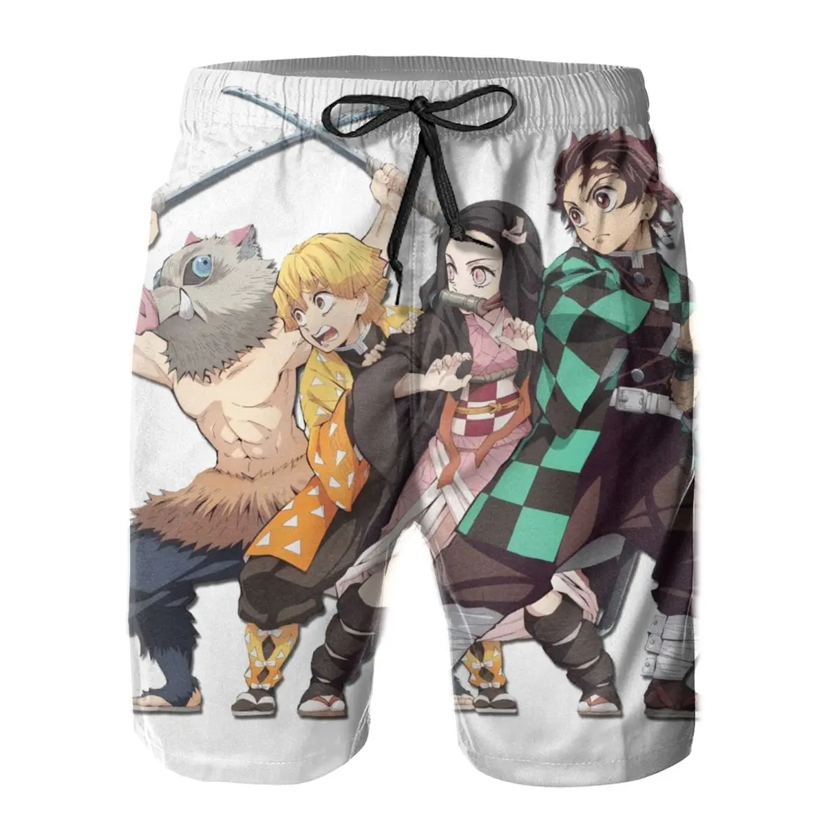 

Mens Sweatpants Demon Slayer Surfing Beach Board Swim Trunks Sport Quick Dry Casual Mesh Demon Short for Boy