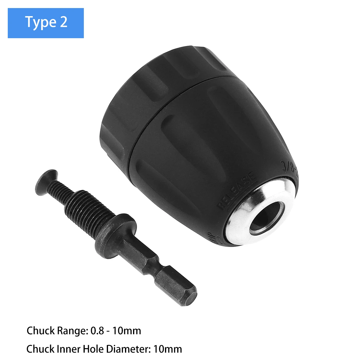 Миниатюрный БЕСКЛЮЧЕВОЙ патрон для сверл, переходник, воздушный Электрический беспроводной 1/32-3/8 в 24 UNF 0,8-10 мм 2-13 мм, быстрая замена