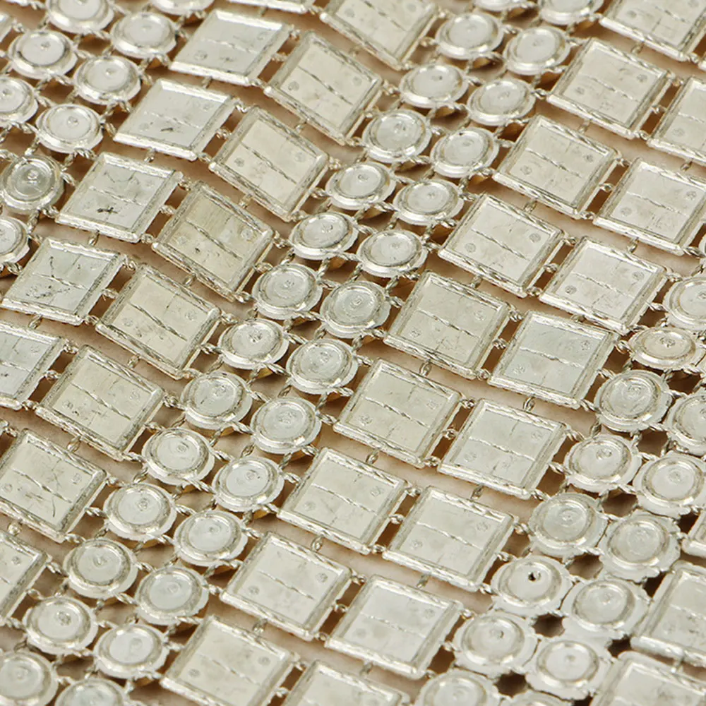 1 ярд сверкающие стразы Алмазная сетка обёрточная бумага Хрустальная Лента