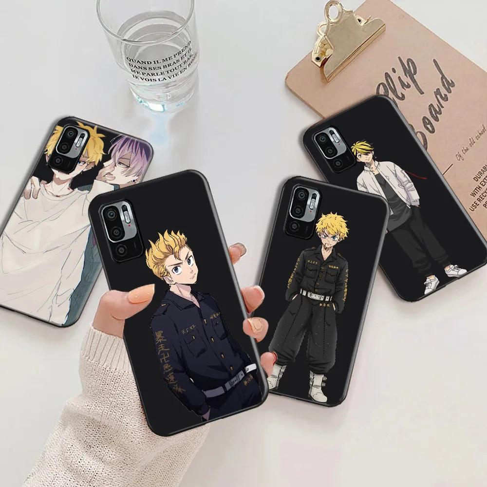

Japan Anime Tokyo Revengers Phone Case For Xiaomi Redmi Note 10 5G Note 10T 5G Funda Carcasa Soft Cases Back Cover Huayuan Wudao