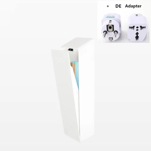 Add DE plug Xiaomi Liushu Smart UV Light стерилизационная емкость для вилка ложка палочки для еды держатель стерилизатор для кухни коробка для хранения для семейного здоровья - Цвет: Add DE plug