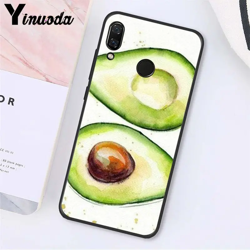 

Yinuoda avocado aesthetic Gteen Fruit Food Phone Case for Xiaomi Redmi Note 7 5 4 Redmi 5plus 6A Note8 4X Note8Pro