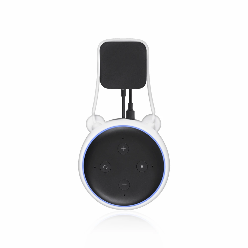 Настенный держатель вешалка из силикона для Amazon Alexa Echo Dot 3 легко устанавливается