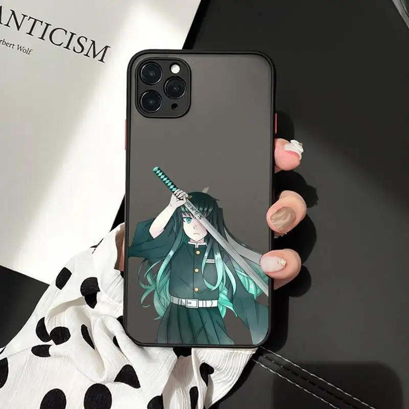 

Tokitou Muichirou Phone Case Matte Transparent for iPhone 7 8 11 12 s mini pro X XS XR MAX Plus cover funda