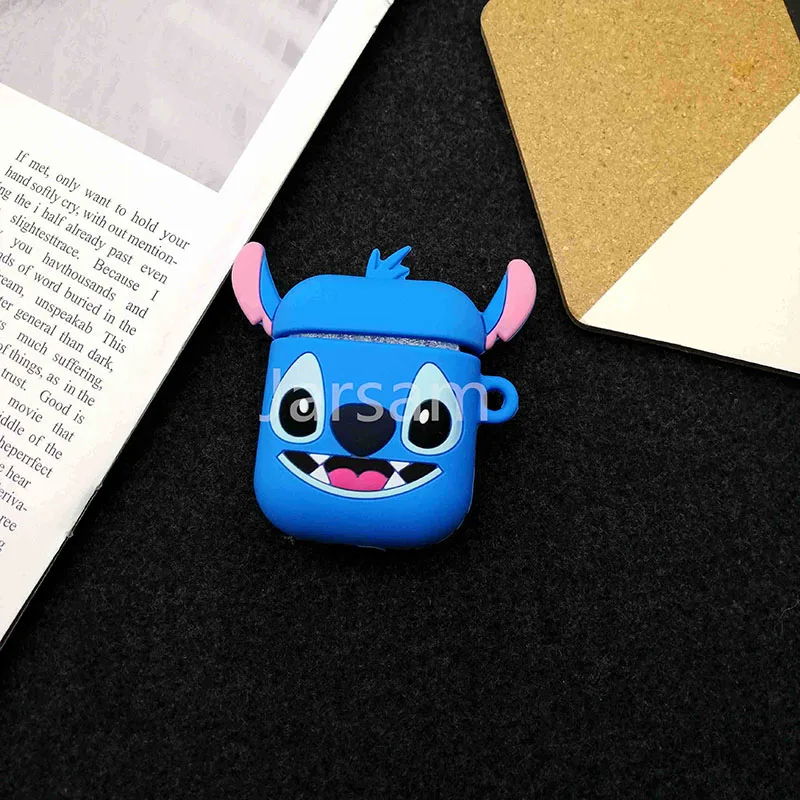 Stiithhead Мультяшный для airpod беспроводной Чехол для наушников для Apple AirPods 2 Силиконовый чехол для зарядки наушников Защитный чехол для AirPods - Цвет: Stiithhead