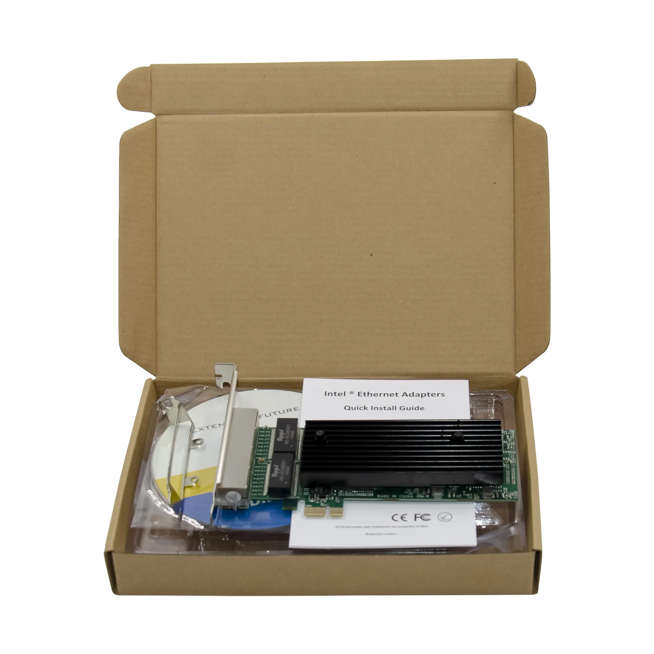 4 port 1X PCIe x1 chip Intel 82576 10/100/1000Mbps lan card Quad port Server Gigabit network card 1000M Ethernet