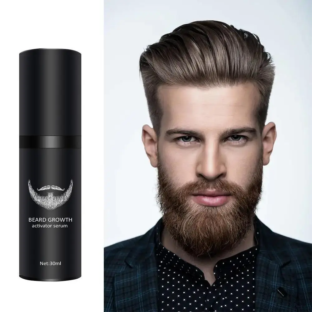 

Beard Growth Oil Activator Serum Balm For Hair Regrowth And Thickness For Bearded Men 100% Organic Beard Growth Serum