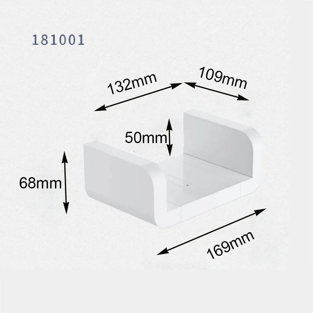 Настенная полка для ванной комнаты черный аксессуары душевой кабины стойка