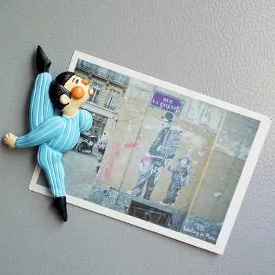 Креативная 3D мультяшная маска для балета мальчика холодильника магнитная