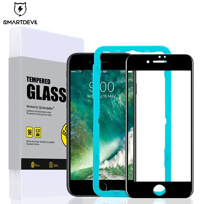 Протектор экрана SmartDevil для iphone 6 6s 7 8 Plus 3D полное покрытие закаленное стекло