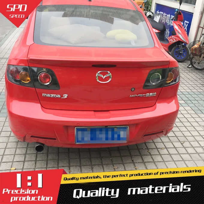 Спойлер для Mazda 3 высококачественный АБС пластик праймер на заднее крыло