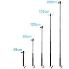 Селфи-палка 2 м, монопод, держатель для экшн-камер GoPro Hero 10987654 SJCAM EKEN Yi DJI Osmo, штатив с зажимом для телефона, аксессуары