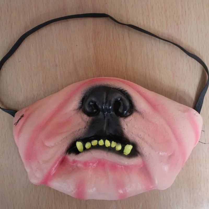 Dog nose Забавные Вечерние Маски на Хэллоуин для детей и взрослых, латексная маска клоуна для костюмированной вечеринки, ужасный страшный маскарадный костюм, аксессуары для Хэллоуина, реквизит - Цвет: Dog nose